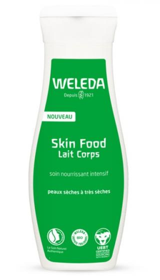 Skin Food Lait corps bio Weleda - flacon de 200 ml