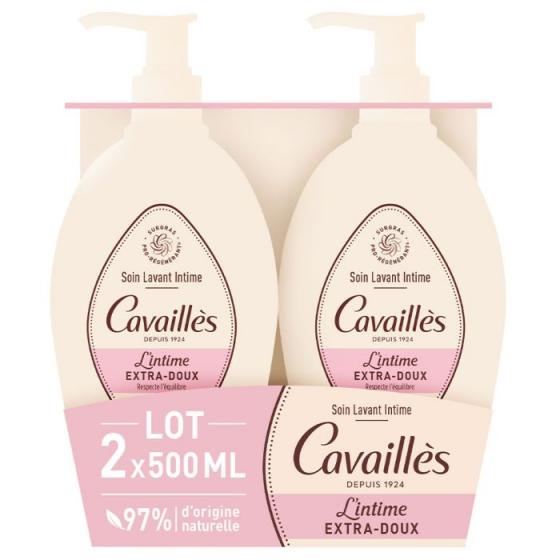 Soin toilette intime extra-doux Rogé Cavaillès - lot de 2 flacons de 500 ml
