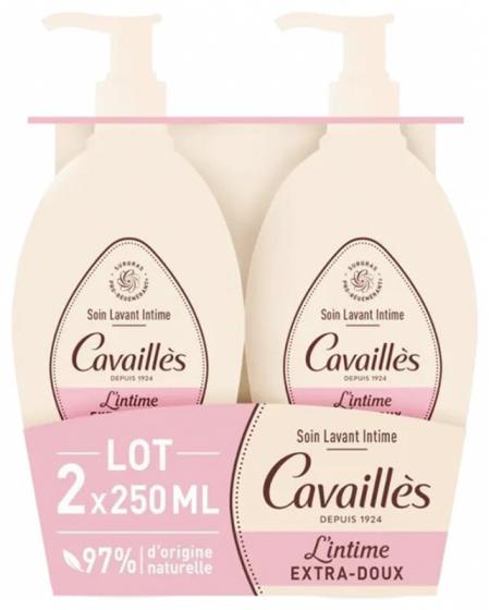 Soin toilette intime extra-doux Rogé Cavaillès - lot de 2 flacons de 250 ml