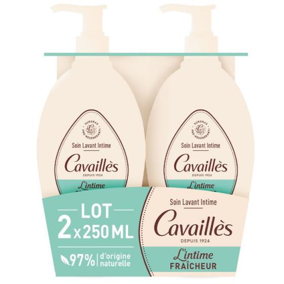 Soin toilette intime fraîcheur Rogé Cavaillès - lot de 2 flacons de 250 ml