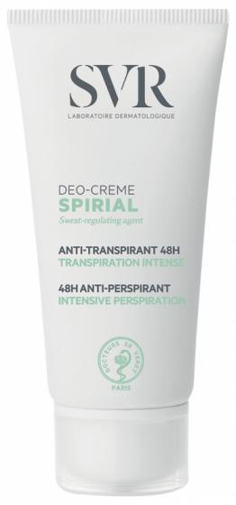Spirial crème déodorant anti-transpirant intense 48h SVR - tube de 50 ml