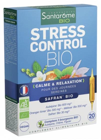 Stress Control bio Santarome - boîte de 20 ampoules