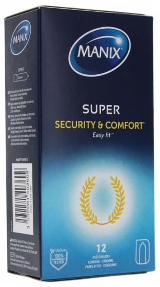 Super easy fit préservatifs Manix - boîte de 12 préservatifs