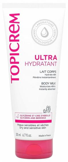 Ultra-Hydratant Lait corps Topicrem - tube de 200 ml