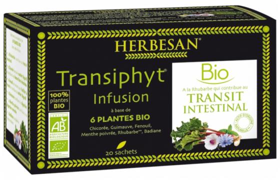 Transiphyt Infusion bio Herbesan - boîte de 20 sachets