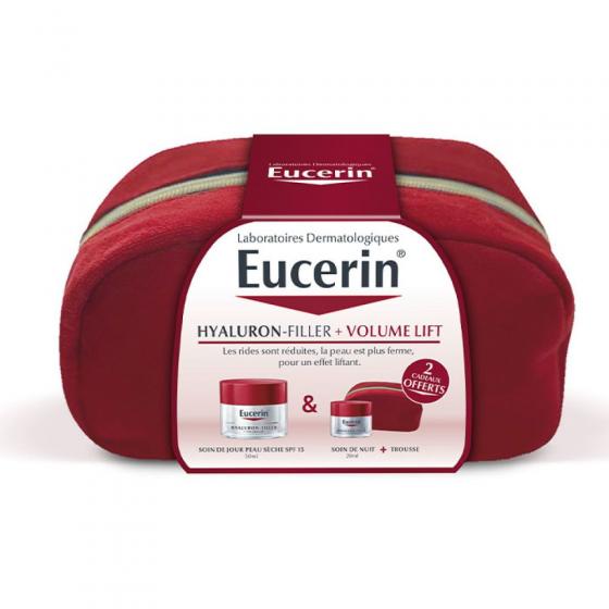 Trousse routine anti-âge Hyaluron-filler volume lift peaux sèches Eucerin - trousse de 2 produits