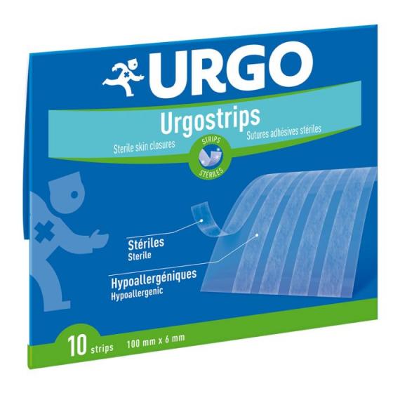 Urgostrips strips stériles Urgo - 10 strips 100 x 6 mm