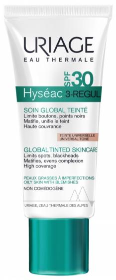 Hyséac 3-Regul Soin global teinté SPF30 Uriage - tube de 40 ml