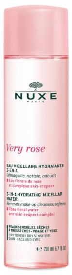 Very Rose Eau micellaire hydratante 3 en 1 peaux sèches à très sèches Nuxe - flacon de 200 ml