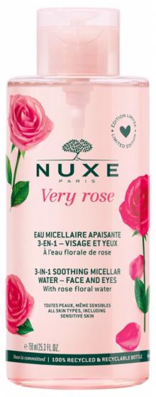 Very Rose Eau micellaire apaisante 3 en 1 édition limitée Nuxe - flacon de 750ml