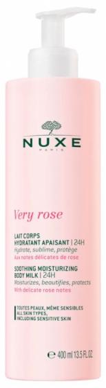 Very rose Lait corps hydratant apaisant Nuxe - flacon-pompe de 400 ml