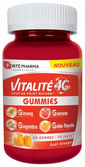 Vitalité 4G Forté Pharma - pot de 60 gummies