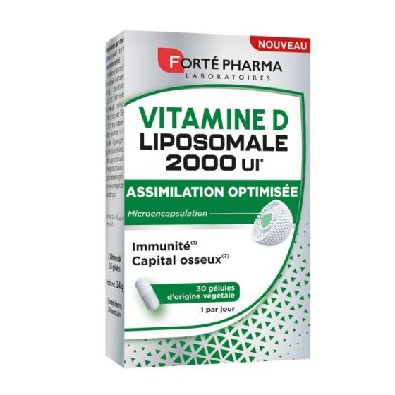 Vitamine D Liposomale 2000 UI Forté Pharma - boîte de 30 gélules