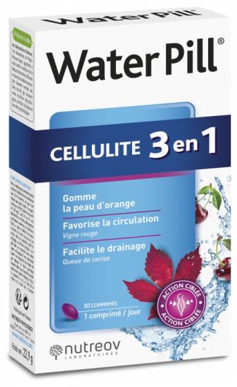 Water Pill cellulite 3 en 1 Nutreov - boîte de 20 comprimés