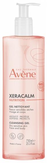 Xeracalm Nutrition Gel nettoyant Avène - flacon-pompe de 750ml