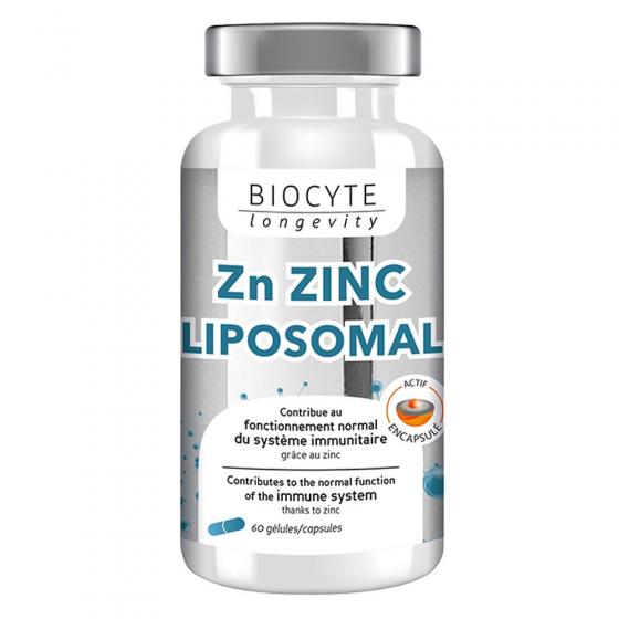 Zinc liposomé Biocyte - flacon de 60 gélules micro-encapsulés