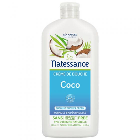 Crème de douche Coco Bio Natessance - Flacon de 500 ml