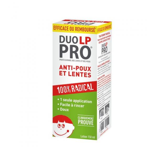 Lotion anti-poux et lentes 1 seul application Duo-LP-Pro - flacon 150 ml
