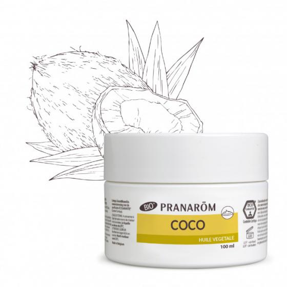 Huile Végétale Coco Bio Pranarom - pot de 100 ml