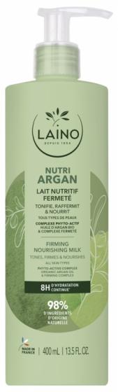 Lait nutritif fermeté Nutri Argan Laino - flacon-pompe de 400 ml