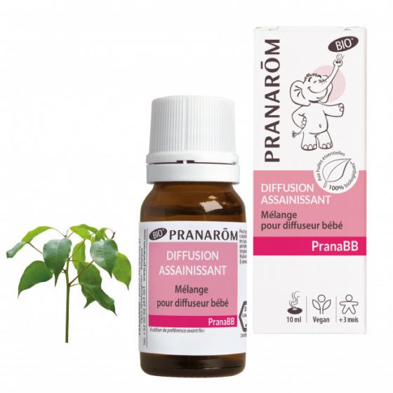 PranaBB Mélange pour diffuseur assainissant bio pour bébé Pranarom - flacon de 10 ml