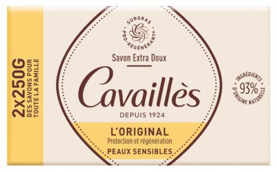 Savon surgras extra-doux Rogé Cavaillès - 2 pains de 250 g