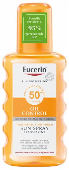 Sun Protection Oil Control Sun Spray transparent SPF50+ Eucerin - spray de 200 ml