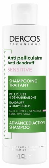 Dercos Anti-Pelliculaire sensitive shampooing traitant Vichy - flacon de 200 ml