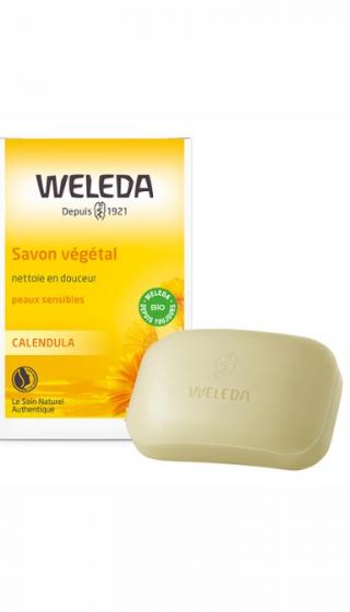 Savon végétal au calendula Weleda - 1 pain de 100g