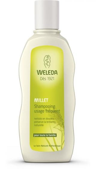 Shampooing usage fréquent au millet Weleda - tube de 190 ml
