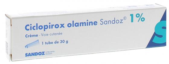 Ciclopirox olamine crème 1% - tube de 30g