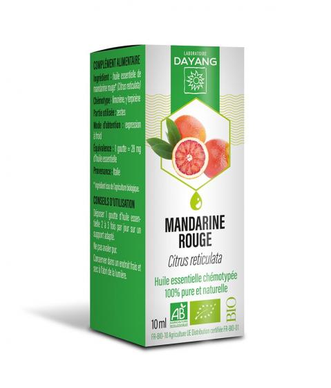 Huile essentielle de Mandarine rouge bio Dayang - Flacon de 10ml
