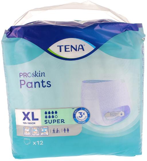 Proskin Pants Super taille XL Tena - sachet de 12 protections