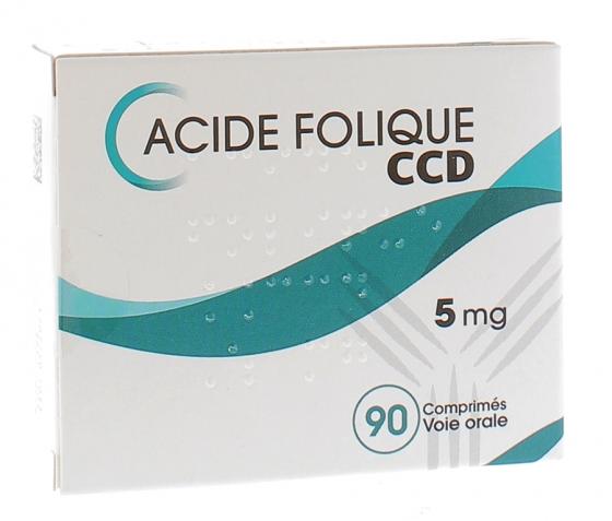 Acide Folique CCD 5 mg - boîte de 90 comprimés