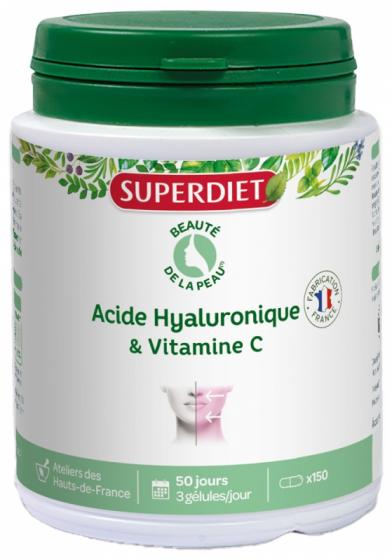 Acide hyaluronique + Vitamine C Super Diet - boîte de 150 gélules