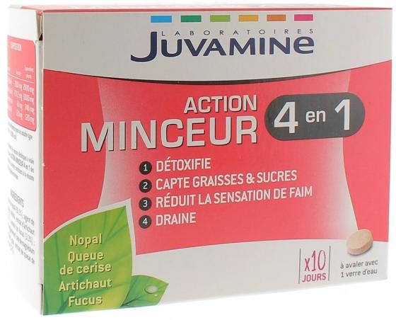 Action minceur 4 en A Juvamine - Boite de 60 comprimés
