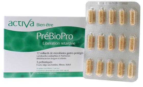 Activa bien-être PréBioPro libération retardée - boîte de 30 gélules