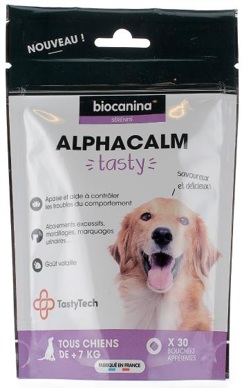 Alphacalm Tasty Chien Biocanina - sachet de 30 bouchées