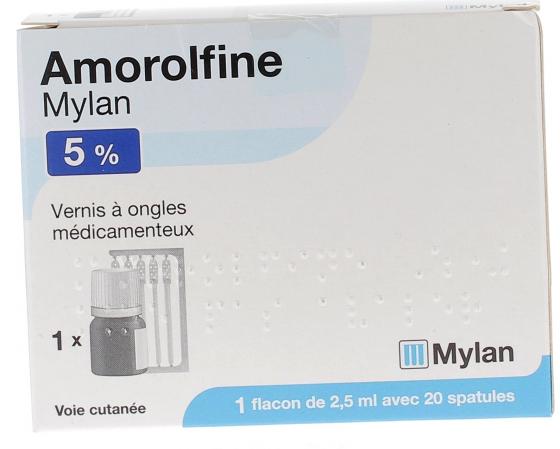 Amorolfine Mylan 5% - 1 vernis à ongles médicamenteux