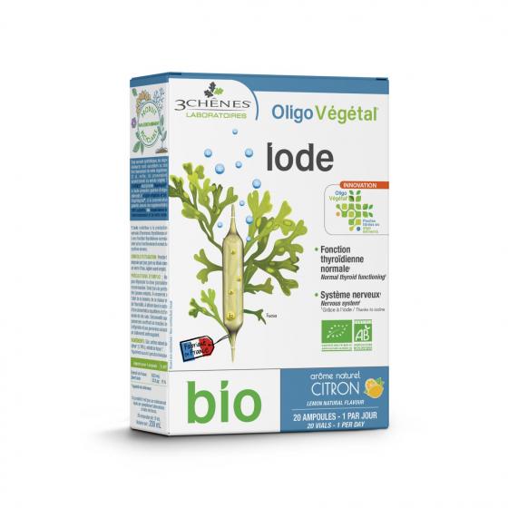 Oligo Végétal Iode bio 3 Chênes - boîte de 20 ampoules