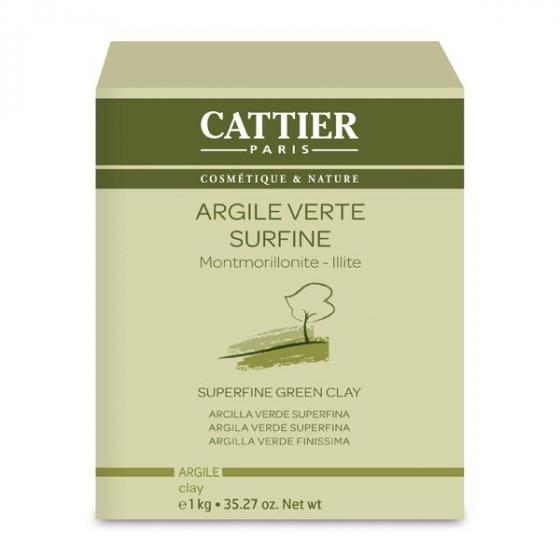 Argile Verte Surfine Cattier - Boîte 1 kg