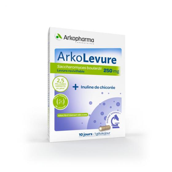 ArkoLevure 250 mg Arkopharma - boîte de 10 gélules