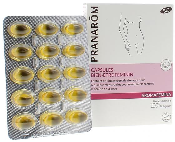 Aromafemina capsules bien-être féminin Pranarôm - 1 boîte de 30 capsules