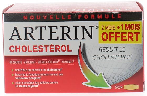 Complément alimentaire arterin cholestérol Omega Pharma - boîte de 90 comprimés