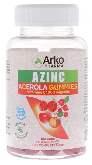 Azinc Acérola Arkopharma - pot de 60 gummies