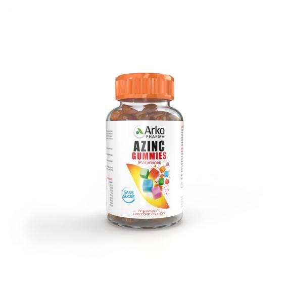 Azinc Multivitamines gummies sans sucres Arkopharma - pot de 60 gommes