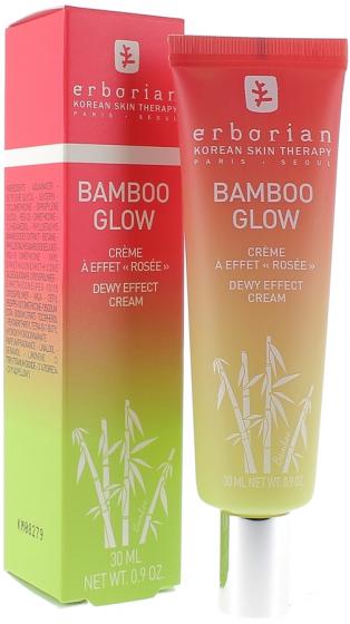 Bamboo glow crème à effet rosée Erborian - tube de 30 ml