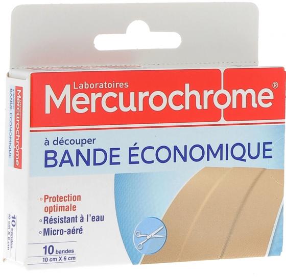 Bande économique à découper Mercurochrome - boîte de 10 bandes