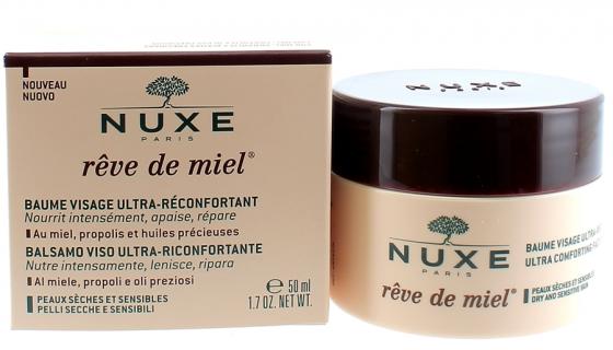 Baume visage ultra-réconfortant Rêve de Miel Nuxe - pot de 50 ml
