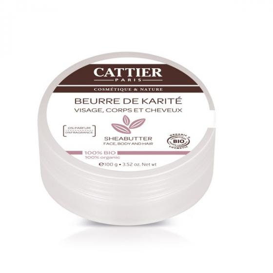 Beurre de Karité 100% Bio Cattier - pot 100 g